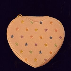 Stoney Clover Lane Park & Beach, Velour Pink Heart Case with Multicolor Stars